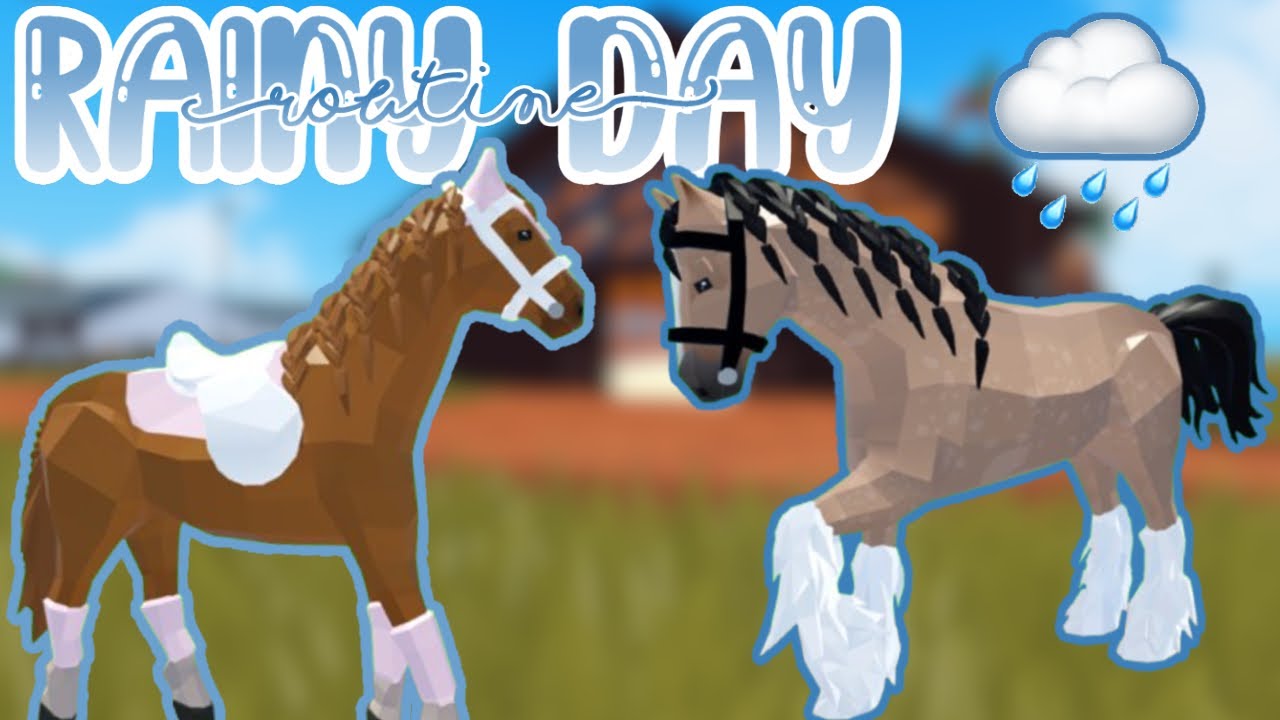 🌧️ РАСПИСАНИЕ НА ДОЖДЛИВЫЙ ДЕНЬ!⭐️ Roblox Horse Valley RP | Эпизод 79