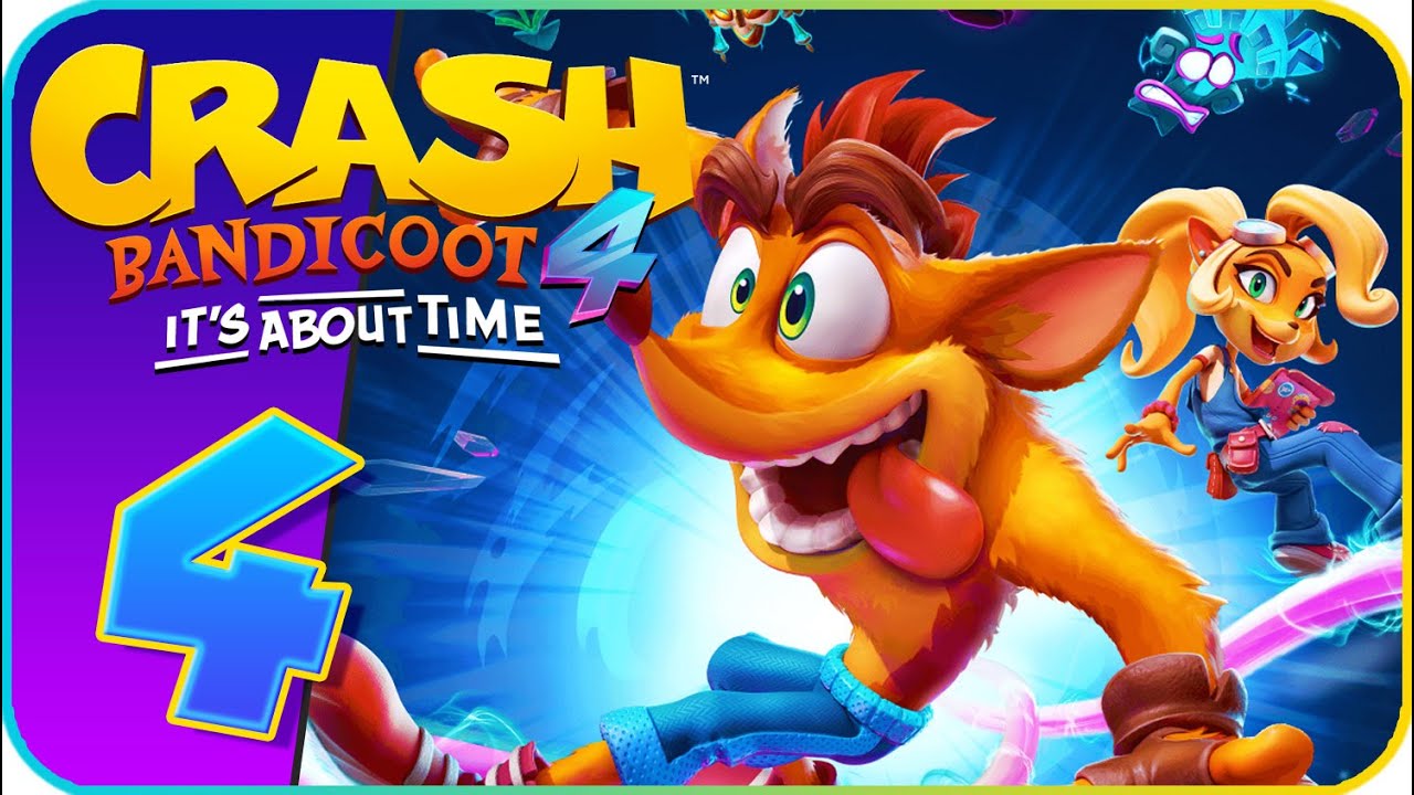 Crash Bandicoot 4: It's About Time Walkthrough Part 4 (PS4) Tranquility Falls, 1402