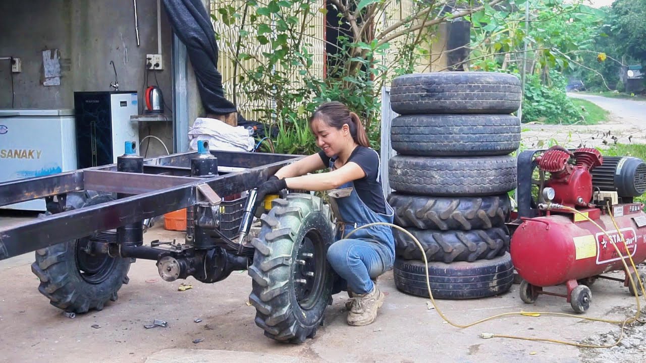 Repair and restore 2-axle trucks. Load capacity 1900kg, part 1 builds the chassis