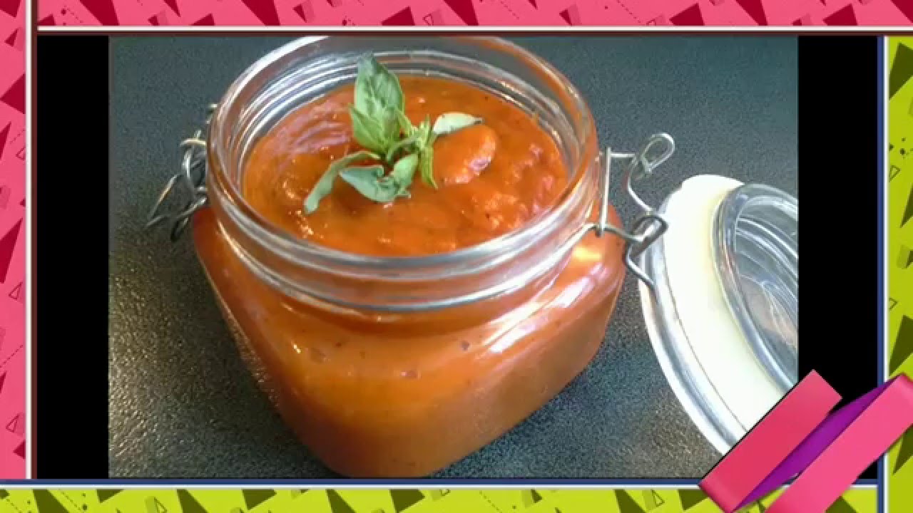 souce  tomate pour pizza/صلصة البيتزا  علي الطريقة الايطالية
