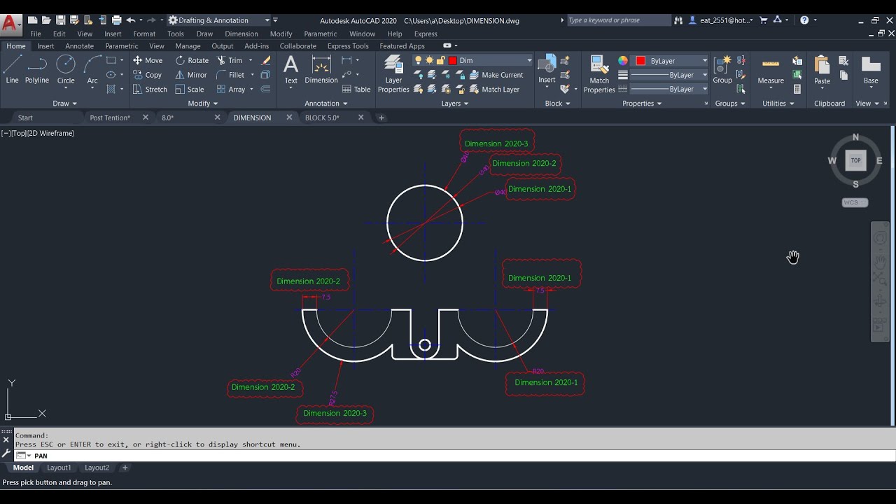 AutoCAD All In One 2D(สำหรับคนที่มีAutoCAD2016-2023)เรียนรู้เพิ่มเติม Dimension Style