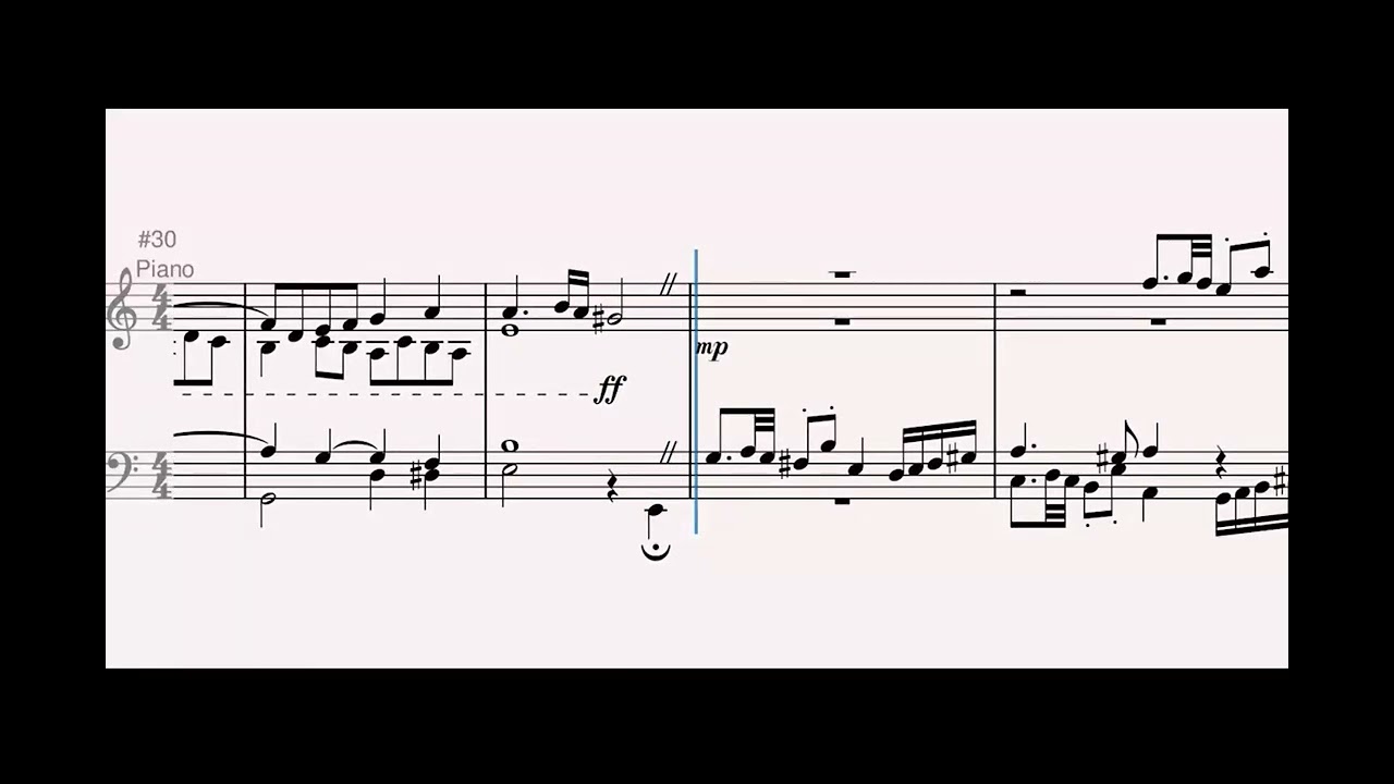 I wrote a double fugue