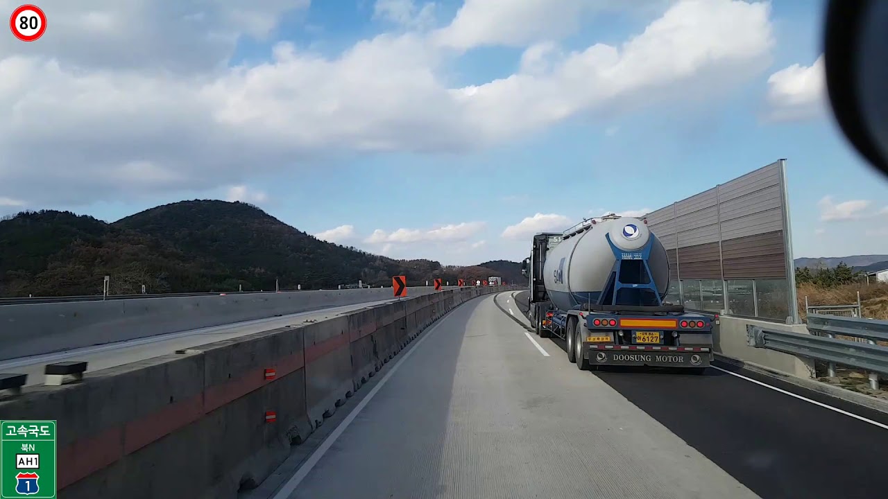 경부고속도로 언양-영천 주행영상 Korean Express Way Route 01 Eonyang JCT - Yeongcheon JCT
