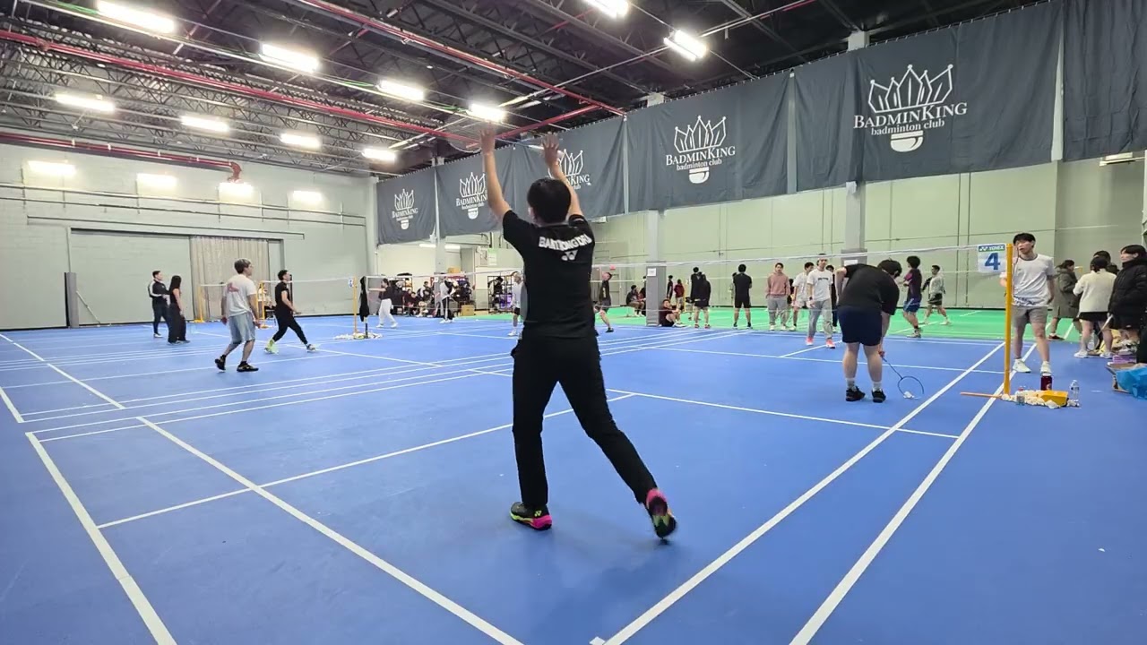 Badminking tournament Jae/Tim vs Bryan/William