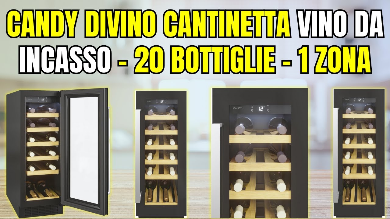 Candy DiVino CCVB 30/1: Cantinetta da Incasso 20 Bottiglie con Vetro Anti-UV e App Smart