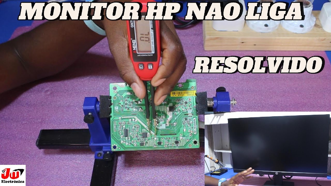 MONITOR HP V24IB NÃO LIGA.
