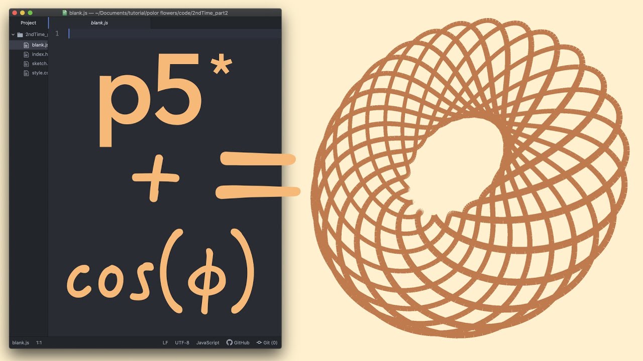 Let's Cook Math Donuts in p5.js