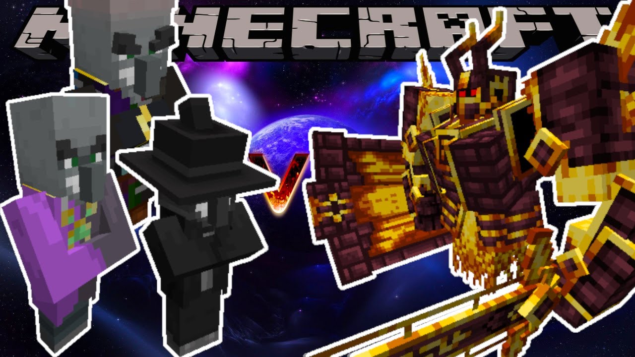 Маг-заклинатель, Призыватель духов и Фрикеджер против Игниса - Minecraft 1.19.2 (Битва мобов)