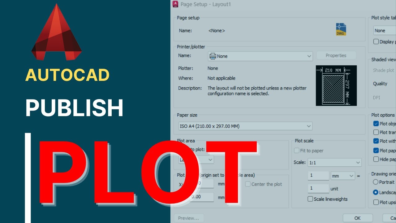 اسهل طريقة للطباعة من الاوتوكاد | plot and publish