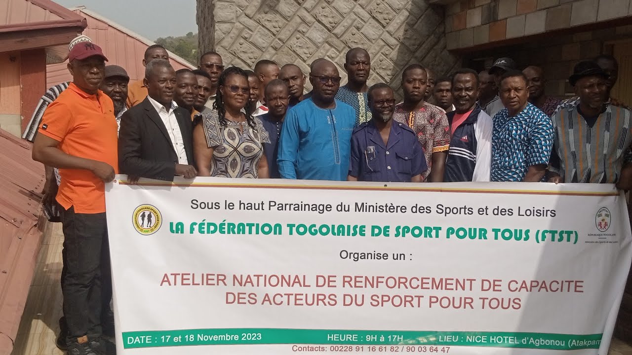 Togo/Sport : FTST Renforce la capacit&eacute; des acteurs de sport de masse au Togo du &agrave; Atakpam&eacute;.