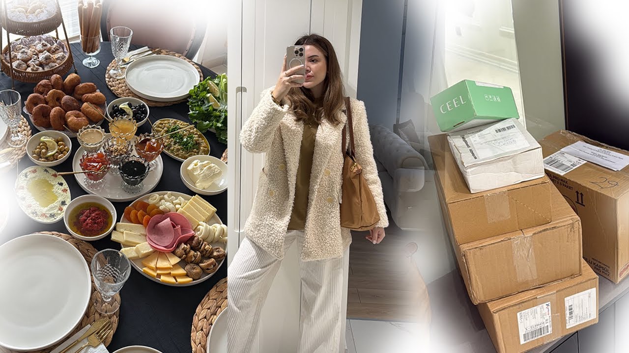 VLOGMAS 3 : KAHVALTIYA GİDİYORUZ , GELEN KARGOLAR , DOLAP D&Uuml;ZENİ
