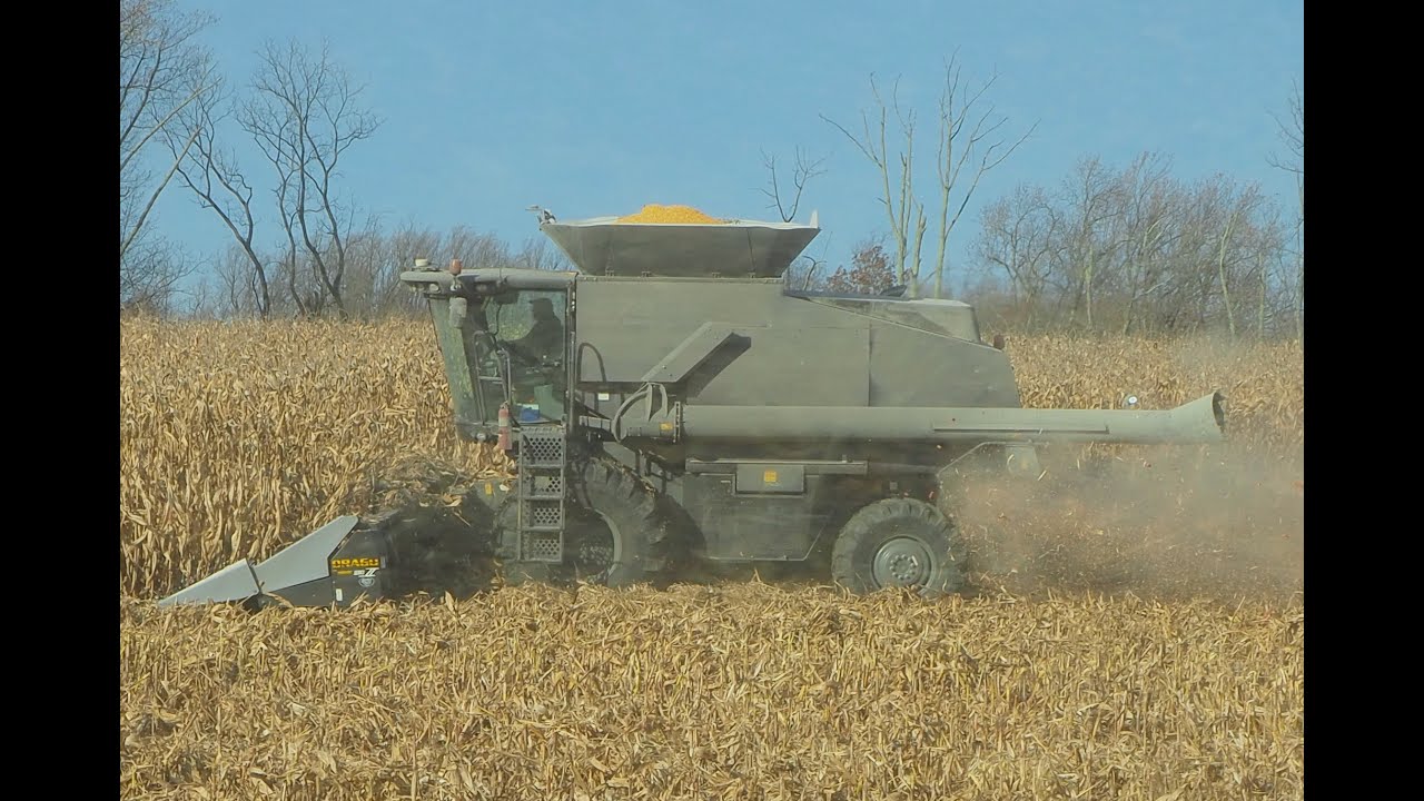 Corn harvest 2023  Gleaner Combines with Drago 6 & 12 row heads  . Lehigh Valley, Pa.