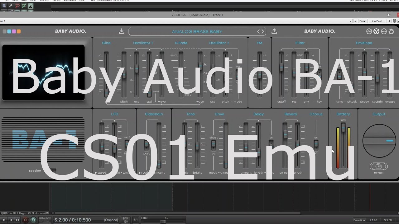 Baby Audio BA-1 Synthesizer  -  No Talking