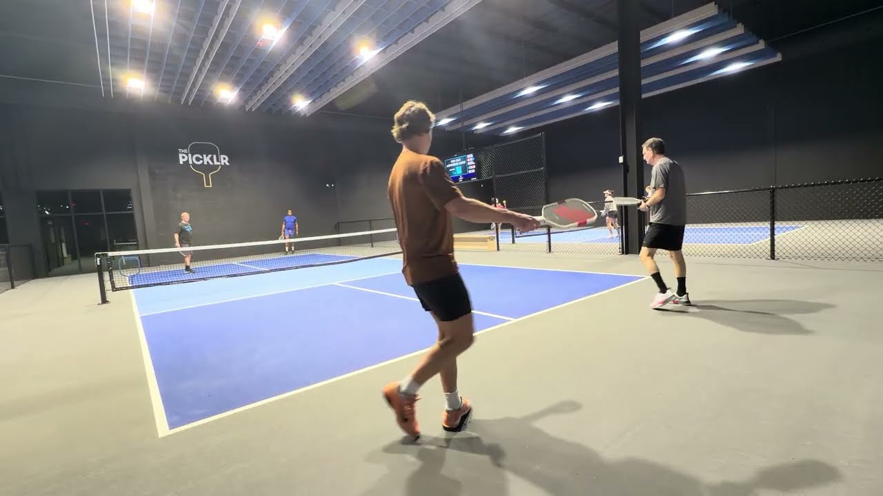 Patient Pickleball at the 4.5 Level. Dinks, Counters and Smart Drives. Dan/Lou vs Willis/Doug 1