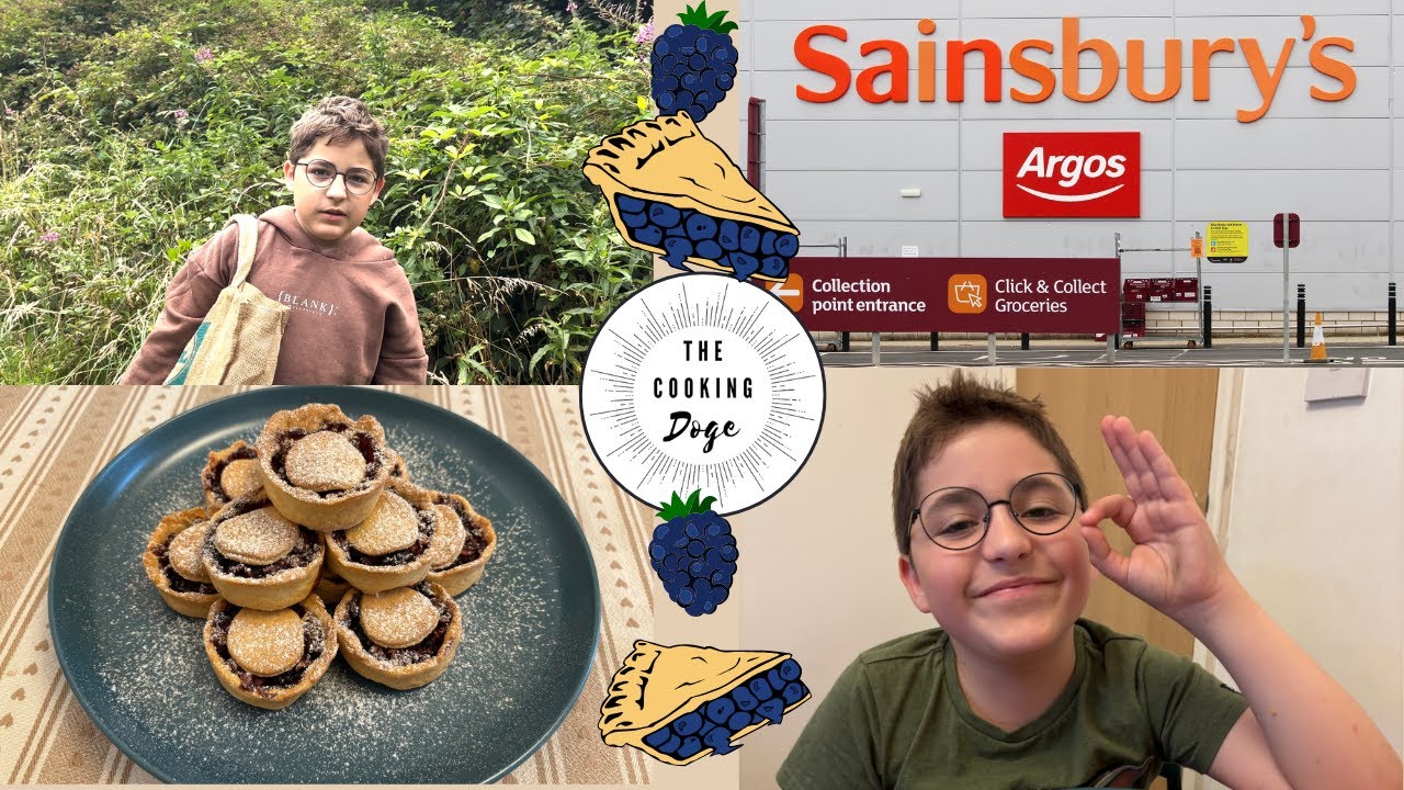 🍏 12-Year-Old Chef Makes Blackberry & Apple Pie | Foraged Fruit & Easy Shortcrust Pastry 🍇