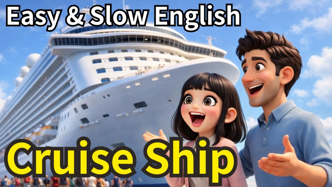 Slow & Easy English for Beginners | Cruise Ship Travel 🚢🌊