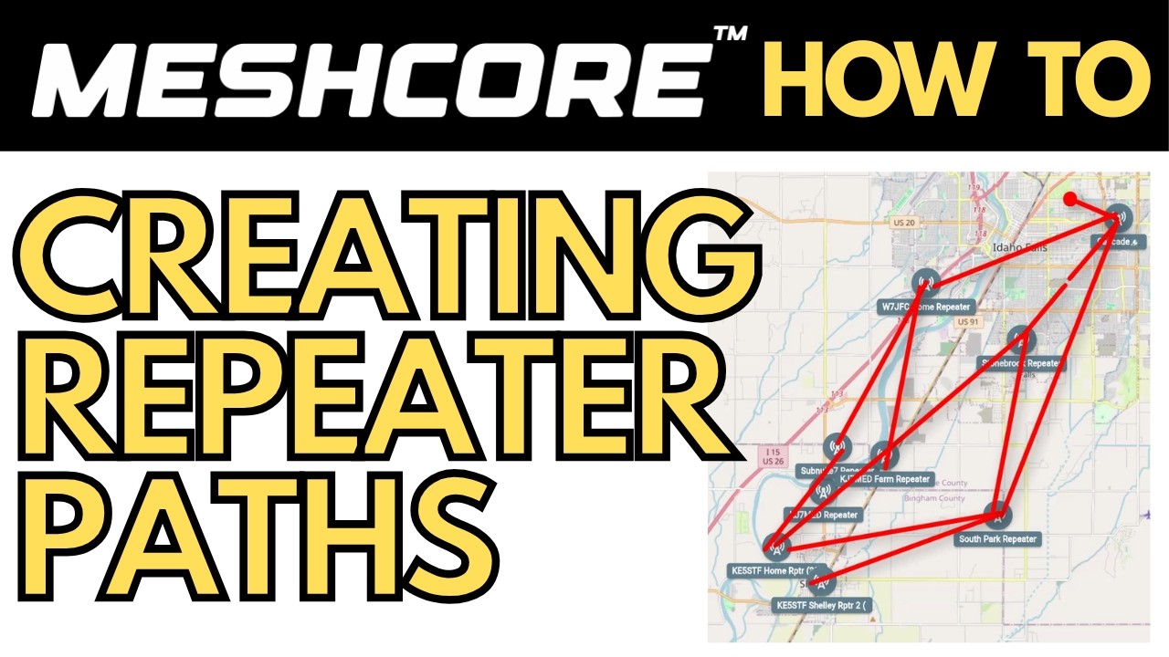 Как настроить пути ретранслятора в Meshcore для частной зашифрованной отправки текстовых сообщени...