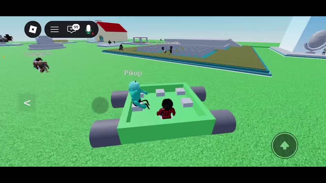 Pranking people by calling them a weirdo in Roblox 