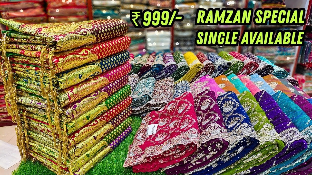 Bridal Wedding Sarees ₹999/- 😱 | RAMZAN 2026 Tissue Organza Banarasi Sarees Hyderabad