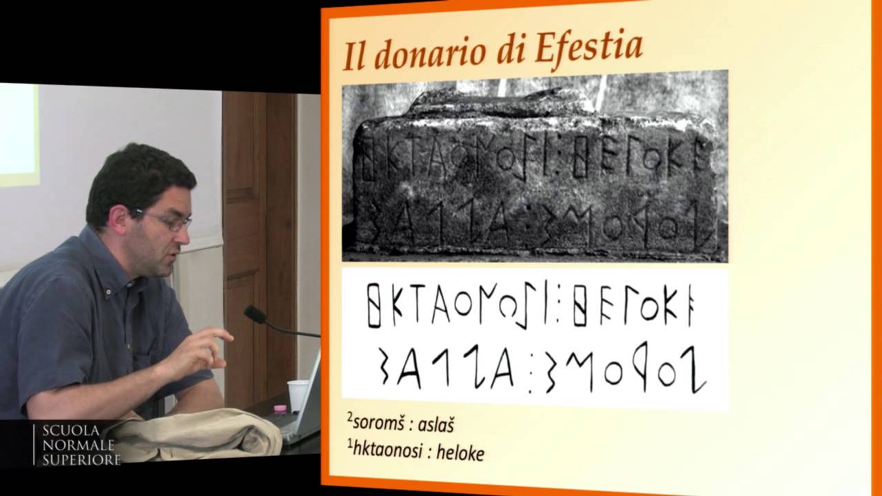 Daniele Maras, Lemnio: lo stato della questione. Appunti sulla lingua dei Falisci - 24 giugno 2013
