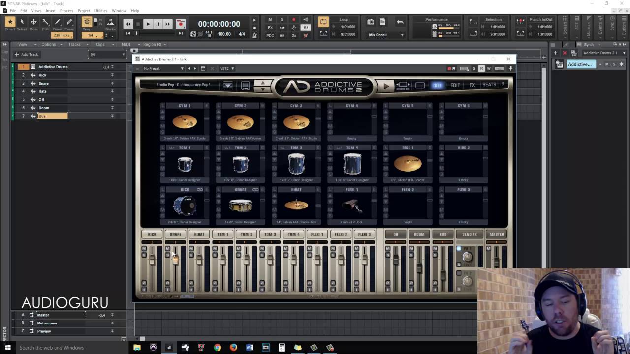 Addictive Drums 2 - How to route tracks to audio