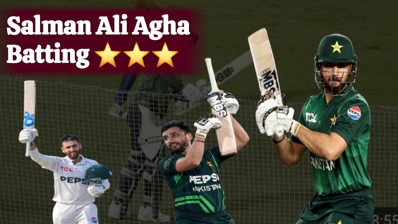 Salman Ali Agha Sixes and Big Shots Practice in Rawalpindi Cricket Stadium | WAHJOC Sports 