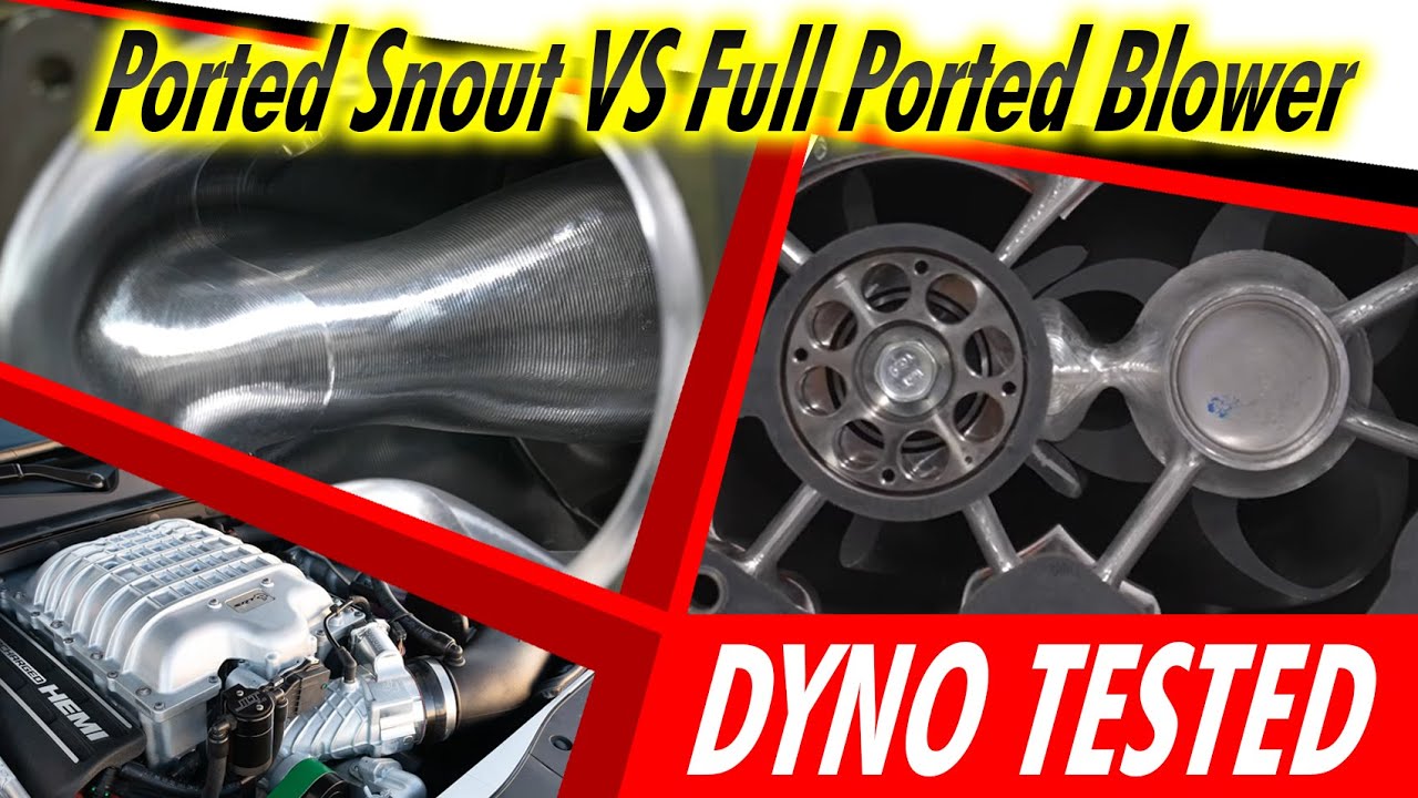 Hellcat: Ported Snout VS Full Ported Supercharger On Pump Gas DYNO TESTED!
