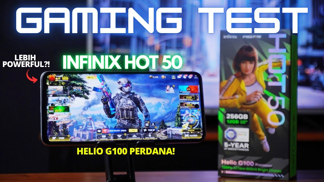 COBAIN HELIO G100! GAMING TEST Infinix Hot 50 Indonesia, Hot Basic Sekarang POWERFUL!