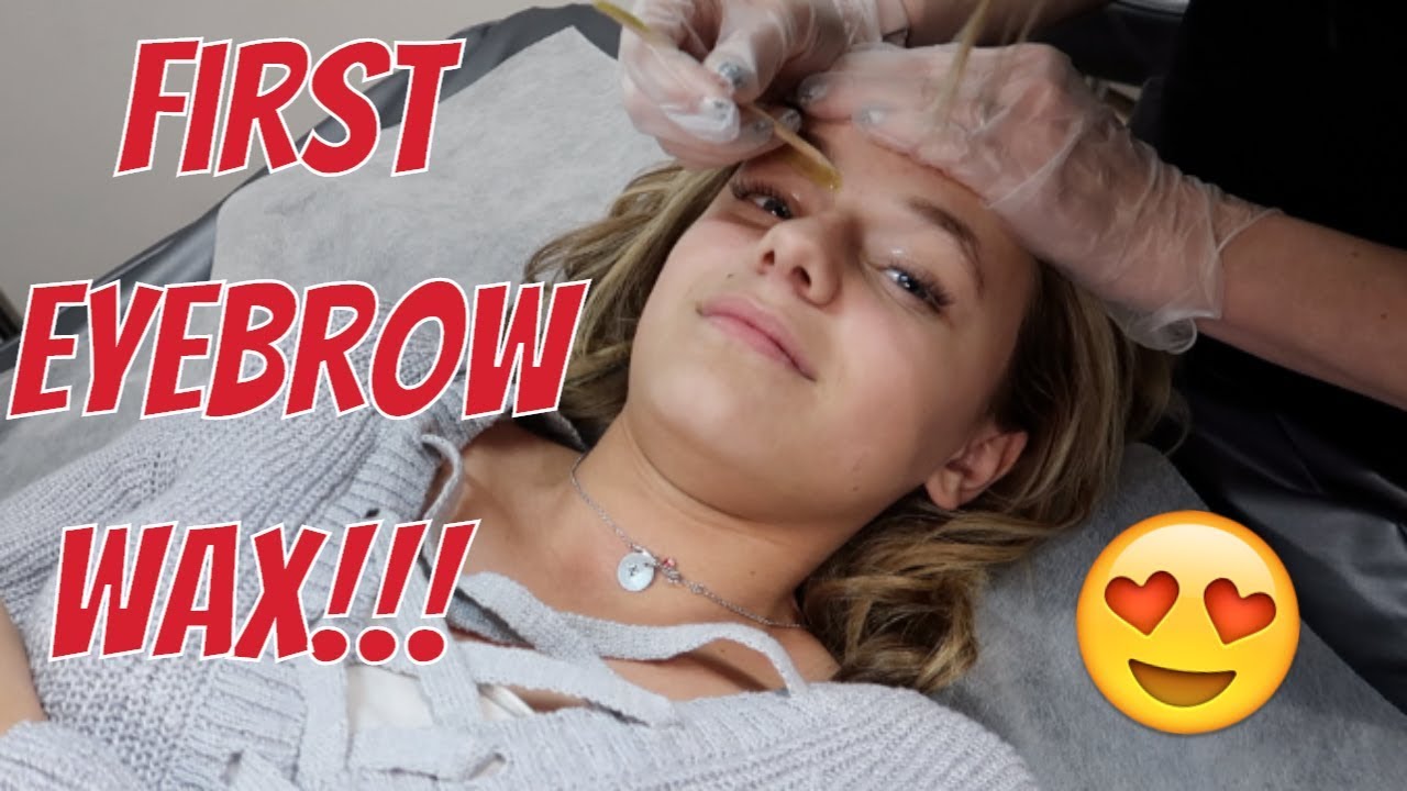 Kesley's first eyebrow wax | the Leroys
