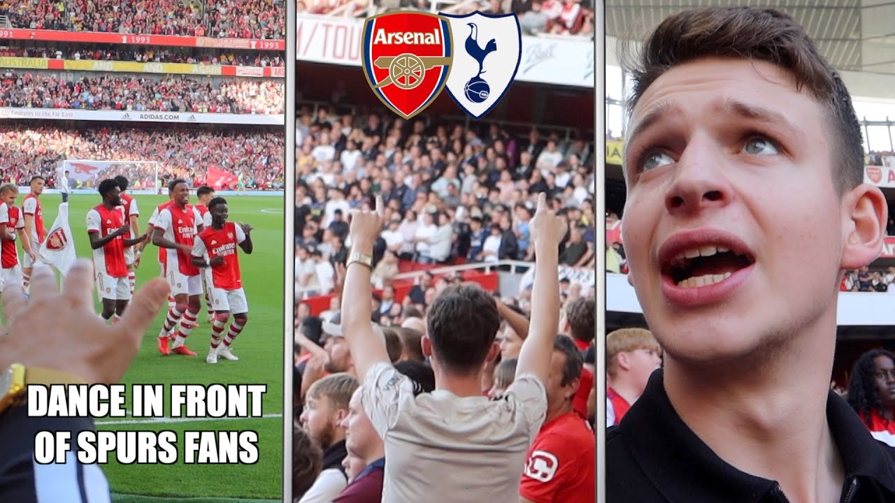 THE MOMENT ARSENAL SMASH TOTTENHAM at the EMIRATES