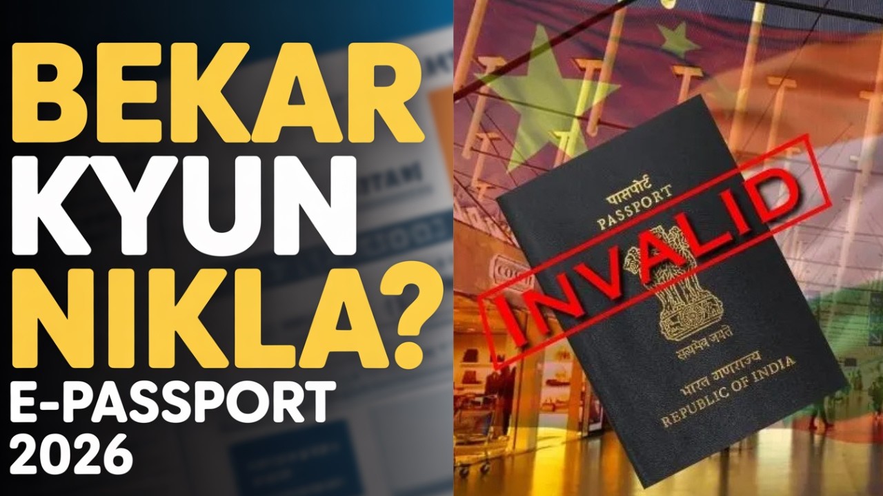 E-passport नहीं मिला 😥!!  Reality of Indian E - passport  2026 🤯