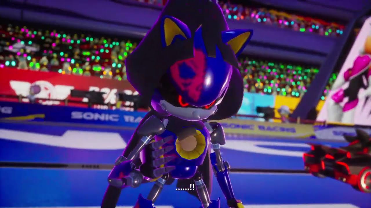 Sonic Racing CrossWorlds Metal Sonic gameplay + mods (mods in description)