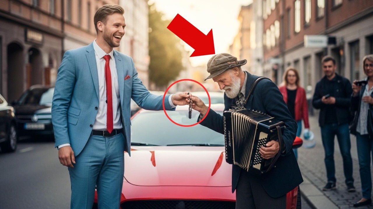 “Jos soitat haitaria, annan autoni!” — perijä pilkkasi… mutta kerjäläinen yllätti kaikki!