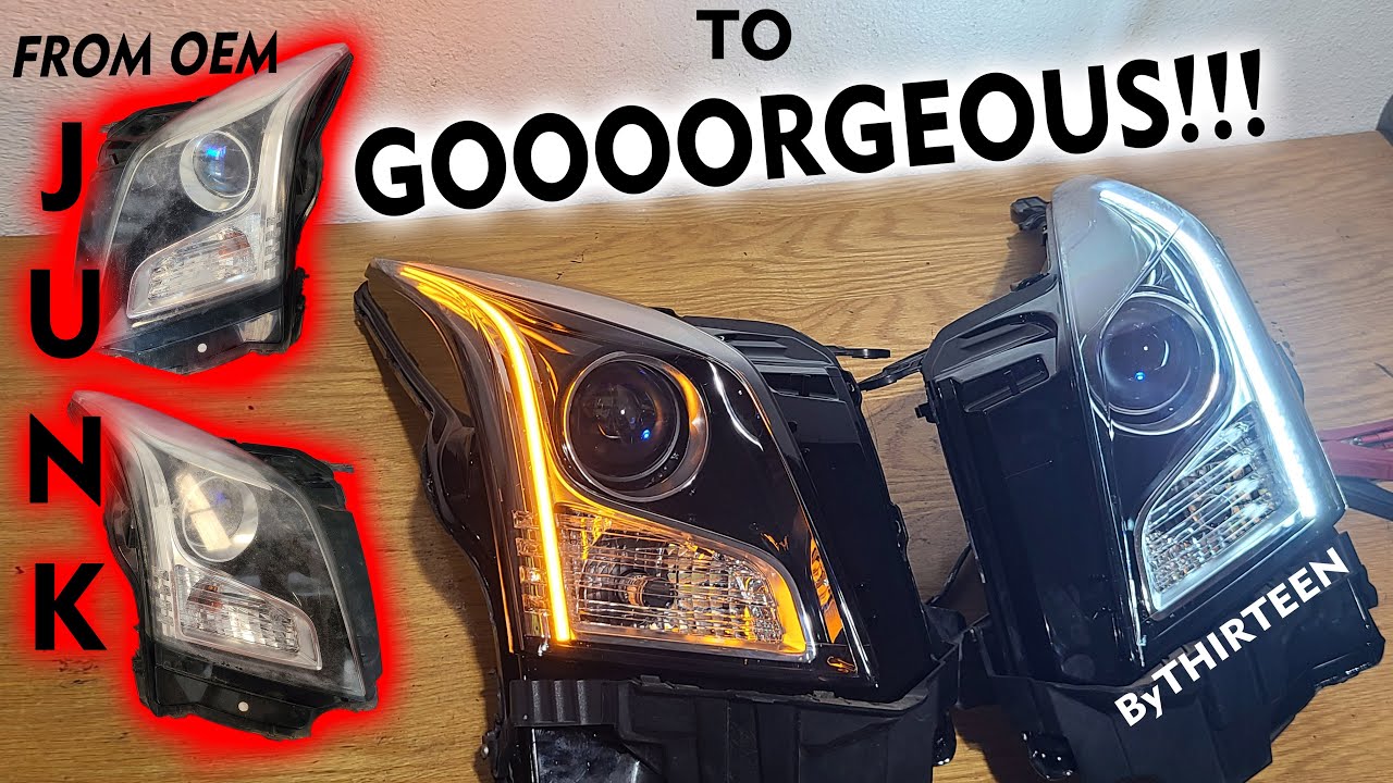 Cadillac ATS Headlight Revival!  HID Retrofit, Restoration, & LED DRL