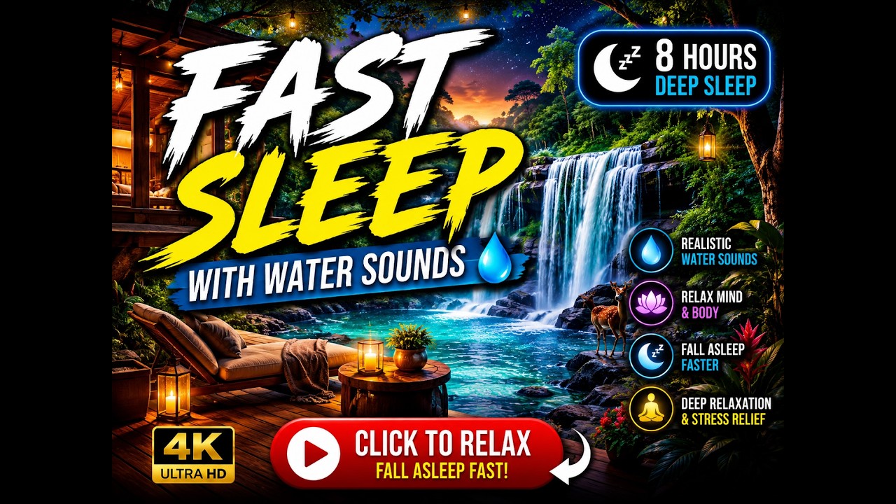 Relaxing Water Sounds for Stress Relief   ASMR Meditation