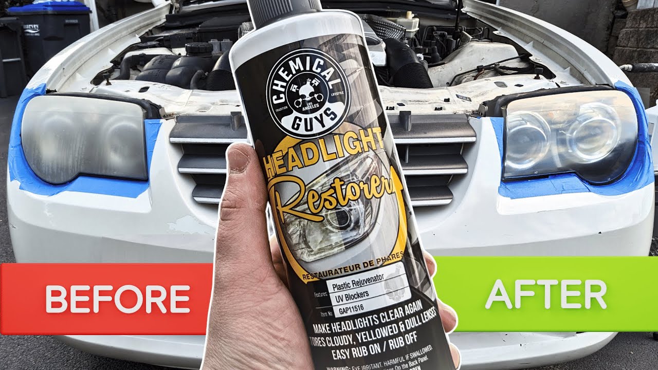 Restoring 25 year old Headlights with Chemical Guys Headlight Restore and Protect