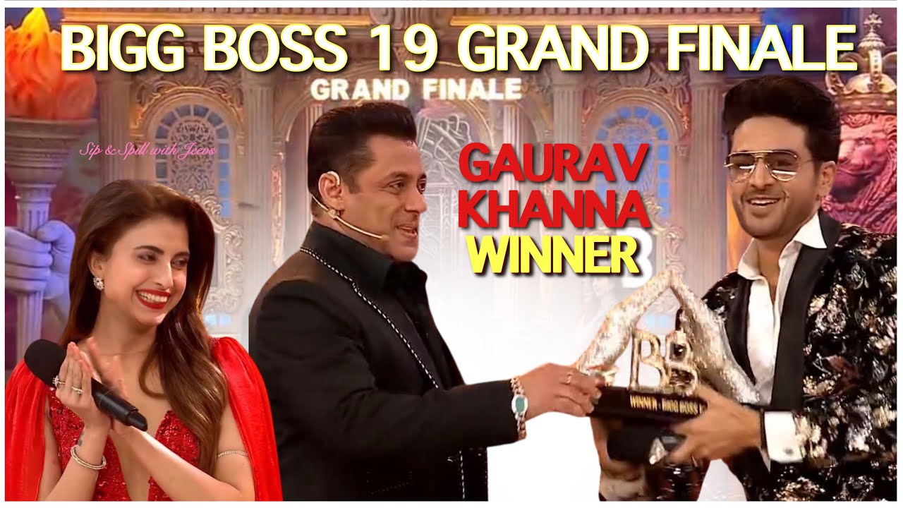 BIGG BOSS 19 GRAND FINALE: GAURAV KHANNA WINNER|FARRHANA BHATT Runner-Up #biggboss19 #biggboss #bb19