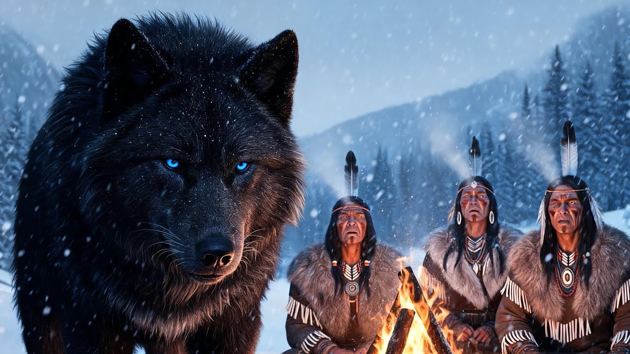Als der schwarze Wolf dem Stamm begegnete