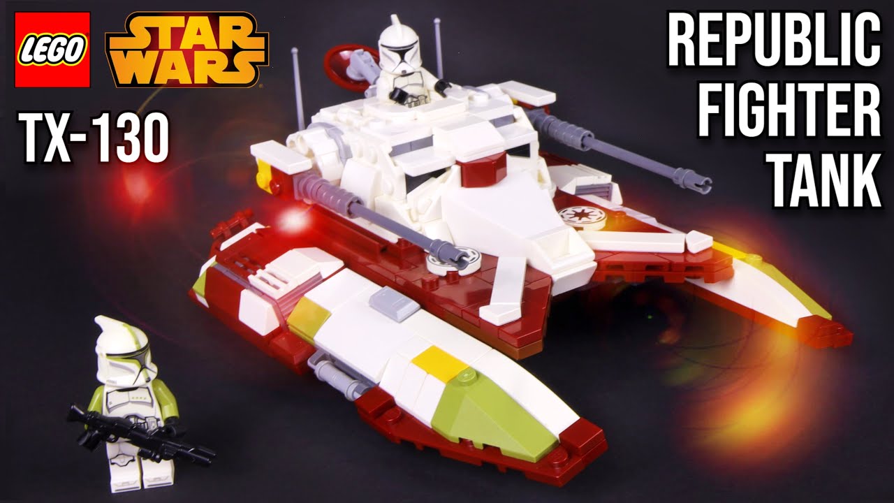 Custom LEGO Republic Fighter Tank MOC Minifigure Scale TX-130 Saber Review