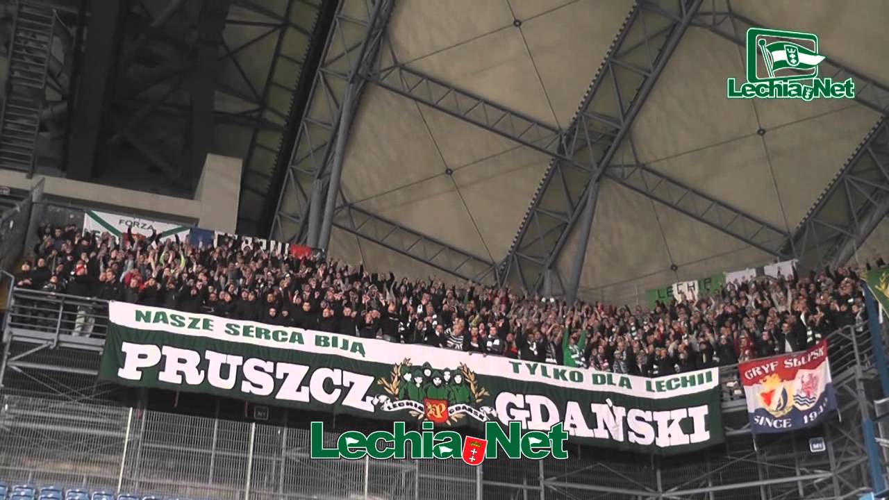2014.03.22 Doping kibiców Lechii w Poznaniu