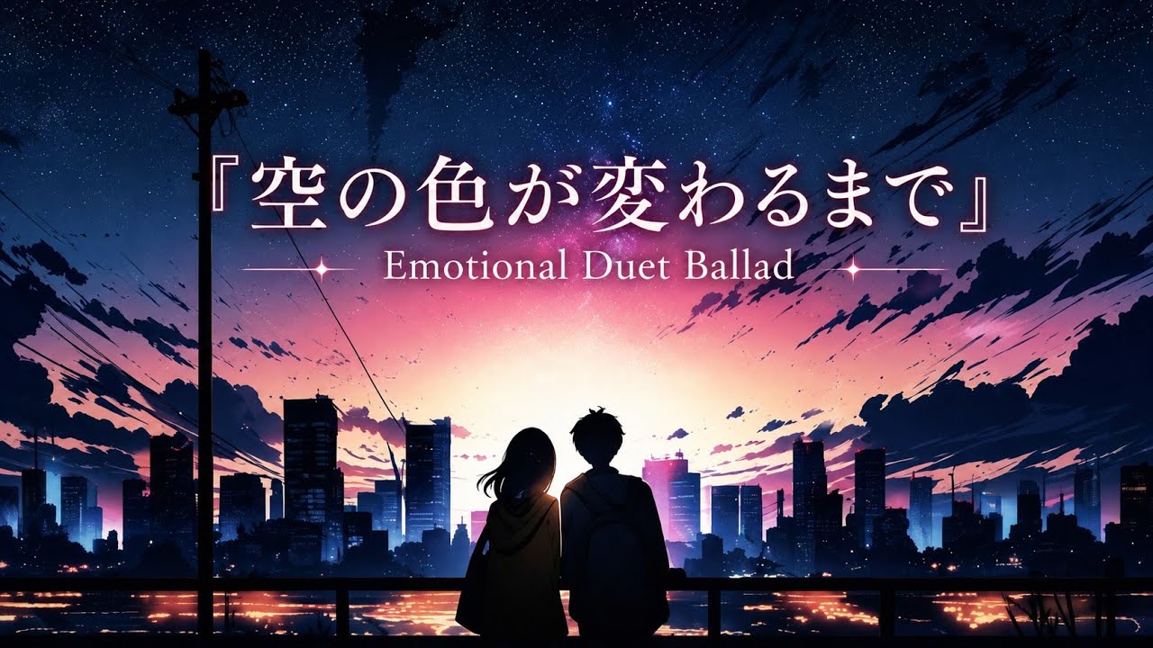 🎵FREE* 空の色が変わるまで ✦ 夕暮れから夜へ、変わっていく空の下で立ち止まった想い ✦ Nostalgic / Emotional / Duet