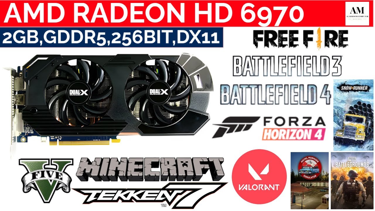 AMD RADEON HD 6970 2GB, 256bit DDR5, DX12, GAME PLAY, Benchmark  [ Al Masoom Trader ] .