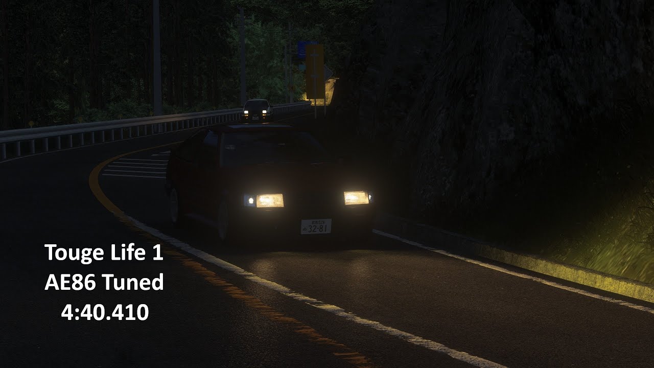 PK Akina Real Downhill 4:40.410 AE86 Tuned Kunos | Touge Life 1 | Valid Record | Assetto Corsa