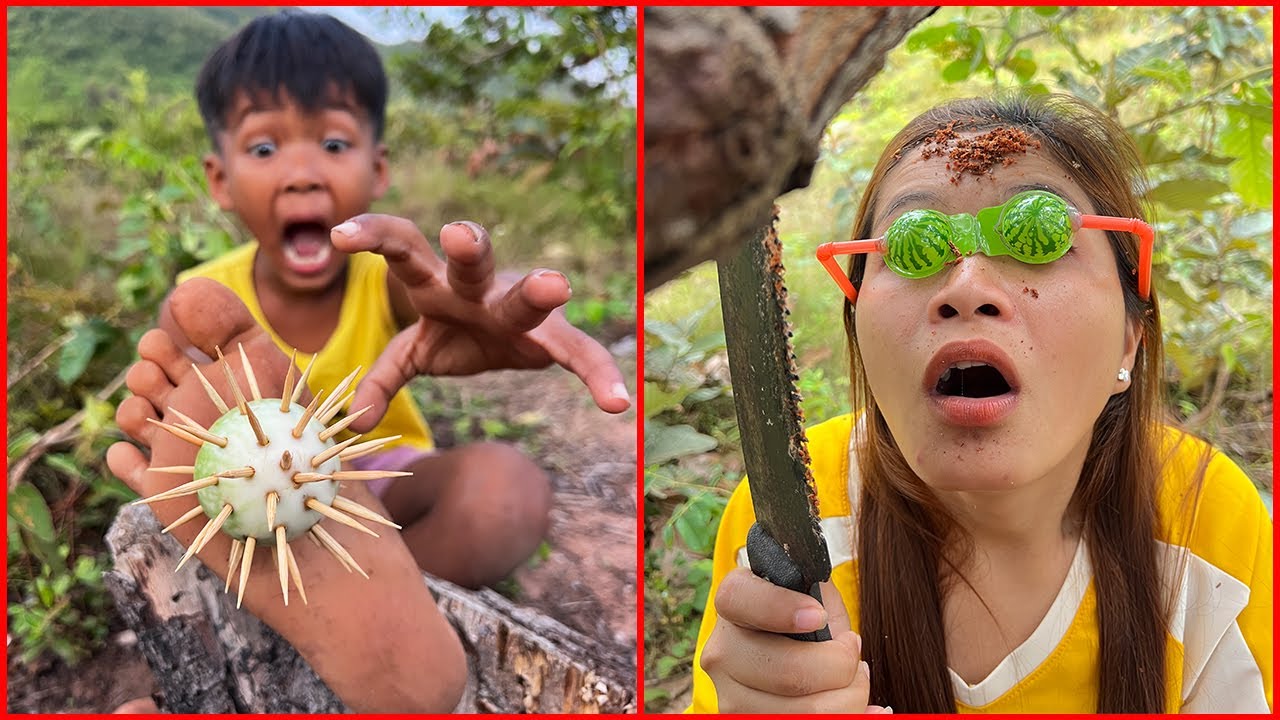Survival Skills: SMART idea and USEFUL with single mom in forest 