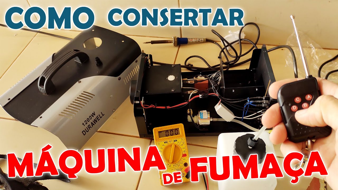 COMO CONSERTAR MÁQUINA DE FUMAÇA! TERMOSTATO!