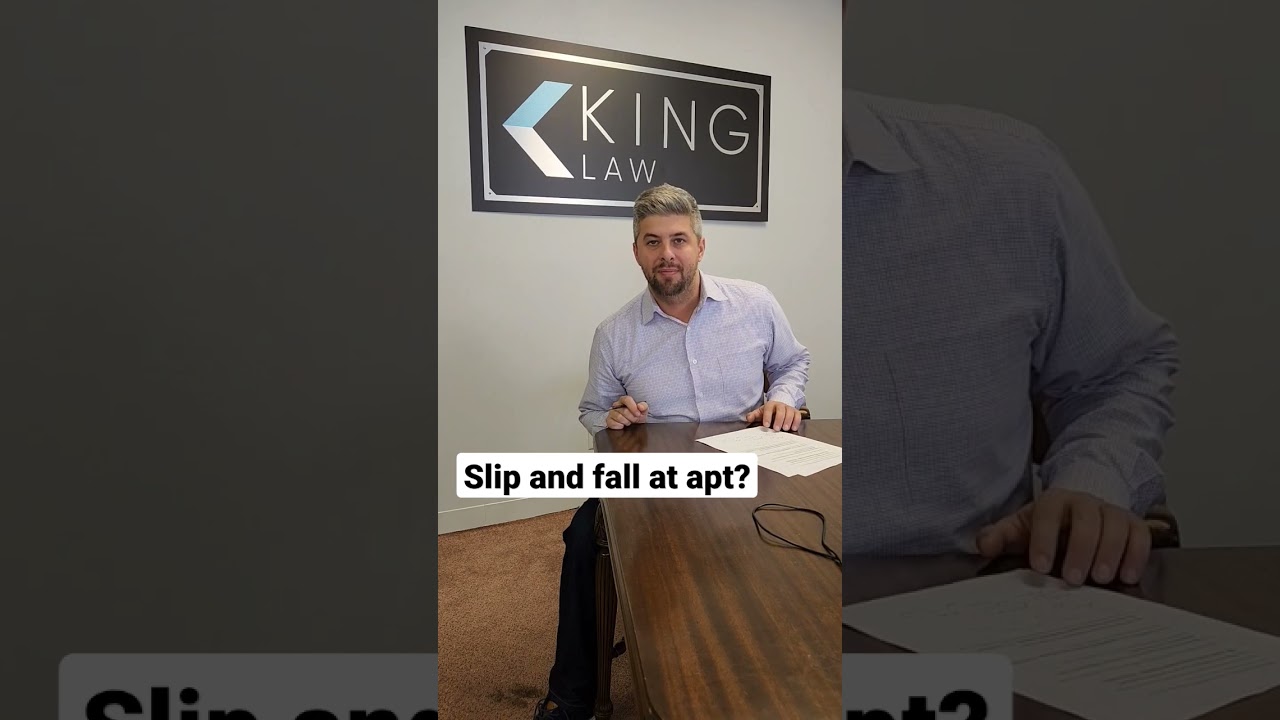 slip and fall at an apartment complex? PRESERVE THE EVIDENCE!! 