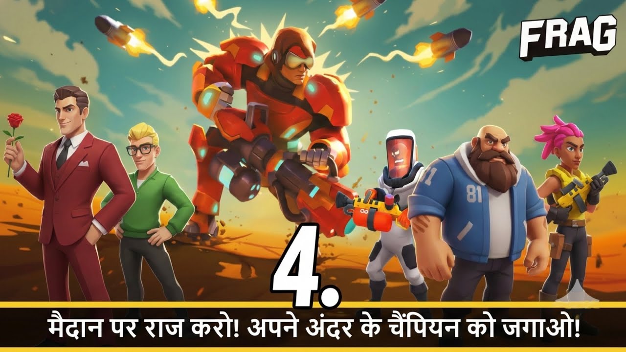 🎮 FRAG Pro Shooter Epic Gameplay in Hindi 🔥 | Cyber Agent & Striker Action!