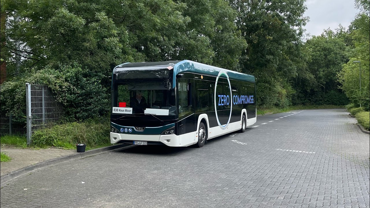 NEW VDL Citea LF 122 Electric im Testbetrieb bei der Rheinbahn Düsseldorf Linie 830