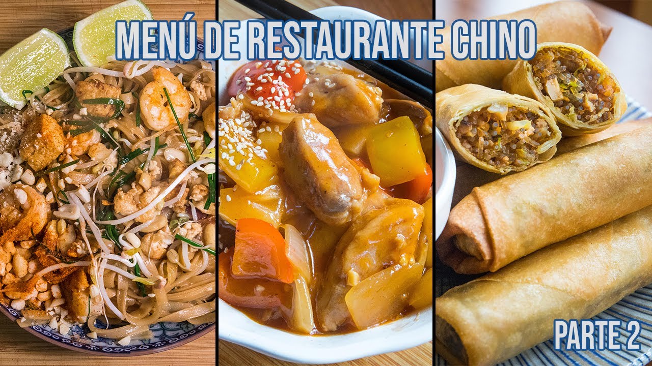 Cerdo Agridulce, Rollitos Primavera y Pad Thai | Restaurante Chino