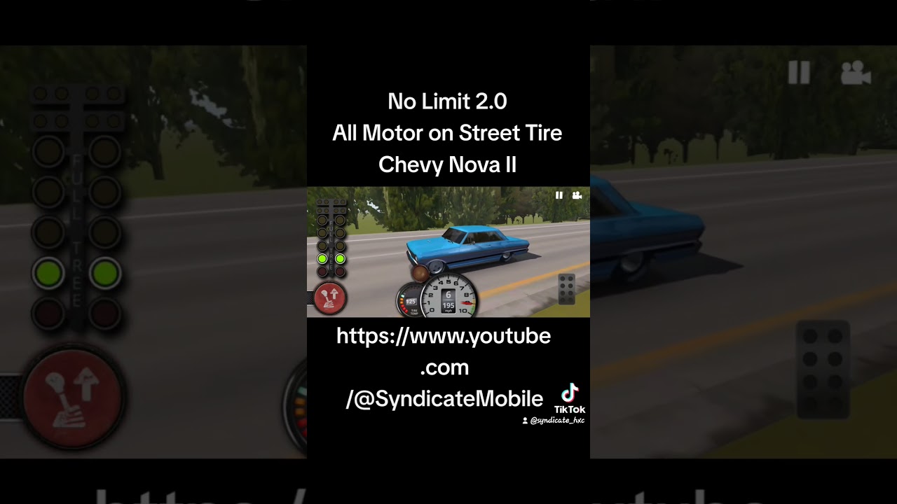 No Limit 2.0: All Motor Street Tire 6.5 Second Nova II #nolimit2 #allmotor #streets #streettire